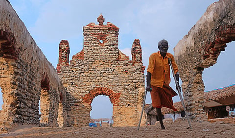 The cyclone of 1964 that swept Dhanushkodi town in the state of Tamil Nadu still send a sever shock to the people who fled the region. (EPS | Sathya P)