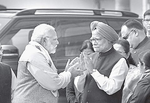 PM Narendra Modi and former PM Manmohan Singh (file photo) |  shekhar yadav