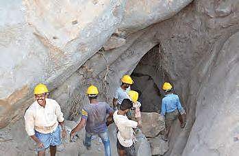 The 16th century Chennampalli Fort. Workers at the excavation site in Kurnool district | Express