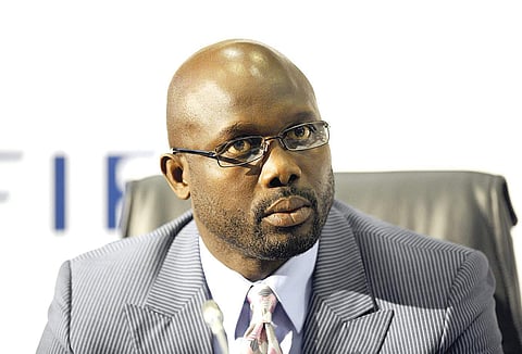 Former international footballer George Weah (Photo | AFP)