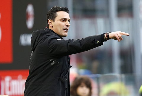 Former AC Milan coach Vincenzo Montella (File | AP)