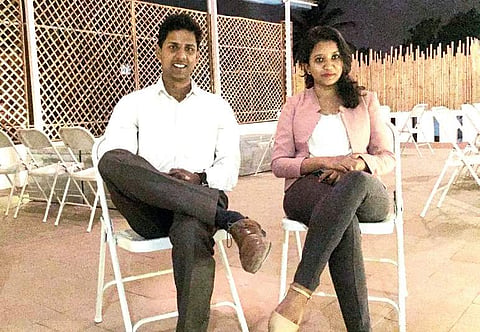 Co-founders of Inspiron, Priyanka and Nitish