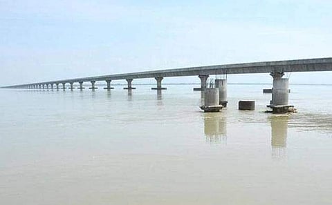 Siang river water is unusually muddy. (PTI File Photo)