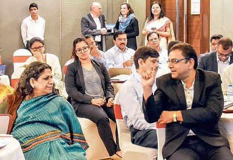 Delegates at the national conference on PDS in Vijayawada on Monday| Express
