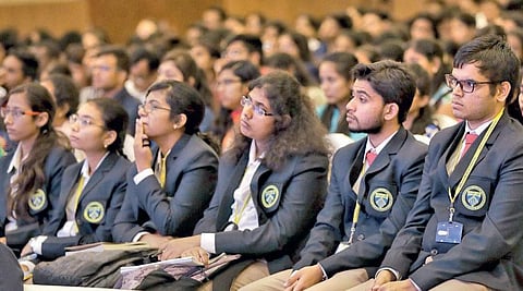 The much awaited ‘Nano for the Young’ session in progress during the 2nd day of Bangalore India Nano 2017 | Express