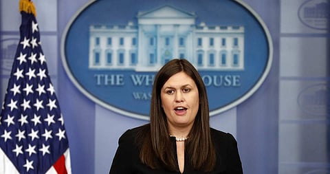 White House Press Secretary Sarah Sanders  (Photo | AP)