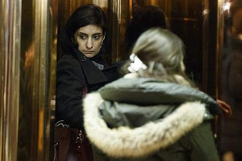Seema Verma, left, then President-elect Donald Trump's nominee for administrator of the Centers for Medicare and Medicaid Services, gets on an elevator in the lobby of Trump Tower in New York on Jan. 10, 2017 (File Photo | AP)