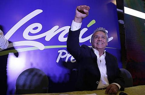 Presidential candidate for the ruling party Alliance PAIS Lenin Moreno. (Photo | AP)