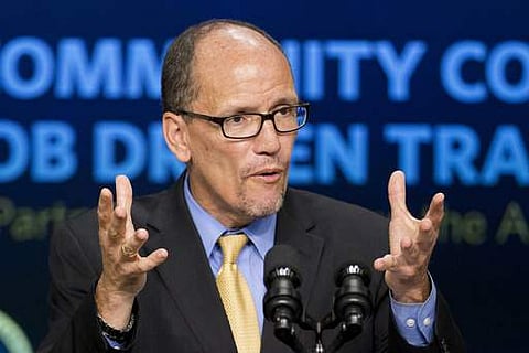 US Labor Secretary and candidate Tom Perez. (File photo | AP)
