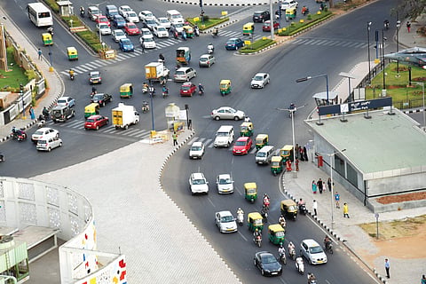 Traffic junction at Minsk Square causes problems to both motorists and pedestrians  Nagaraja Gadekal