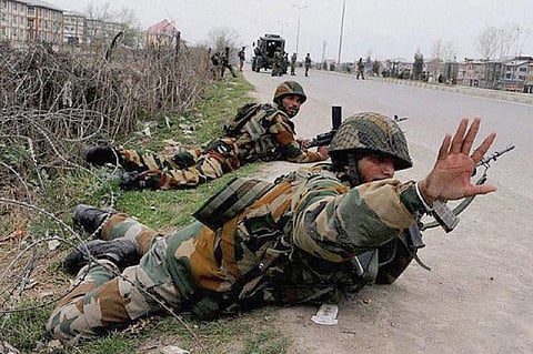 CRPF jawans in  Jammu and Kashmir