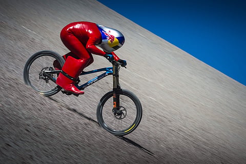 Markus Stoeckl performs during VMax 200 at the Atacama Desert.(Photo | Reuters)