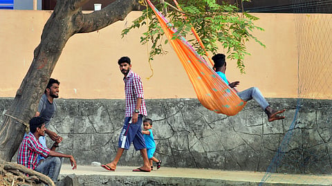 Representative image of a saree swing. (A Sanesh | EPS)