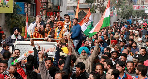 Image of Congress rally in Punjab used for representative purpose only.