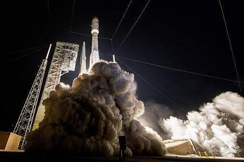 A SpaceX rocket used for representational purpose