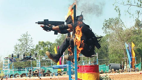 CRPF personnel go through a gruelling training session to keep themselves ready for any emergency situation  | EXPRESS