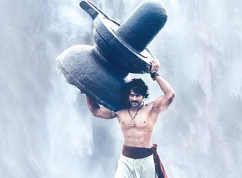 Actor Prabhas in a  still from the movie  Bahubali: The Beginning