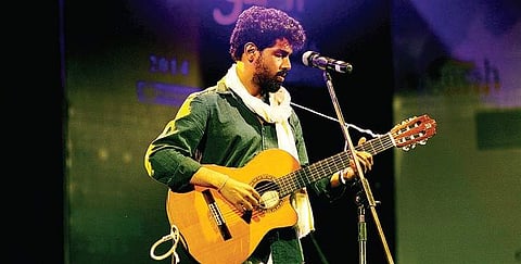 A musician at the concert