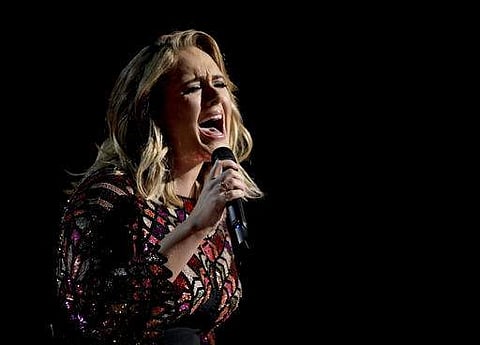 Adele performs 'Hello' at the 59th annual Grammy Awards (File | AP