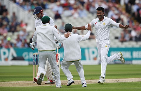Pakistan pacer Sohail Khan(Extreme right) has been dropped for all formats due to an altercation with bowling coach Azhar Mahmood.