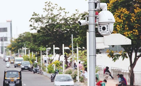 CCTV cameras installed at the Chathiyath Walkway in Kochi  | Melton Antony