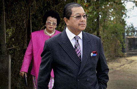 Mizoram CM Lal Thanhawla with his wife (File | PTI)