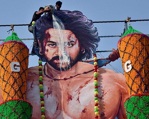 The much-awaited film 'Baahubali 2- The Conclusion' hit screens on Friday morning | EPS-  Vinay Madapu
