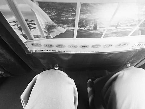 Protruding nuts and bolts, which are used to fix the advertisements behind the seats in the BMTC buses, cause huge inconvenience to passengers | Express
