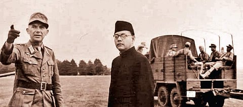 ACN Nambiar with Subhas Chandra Bose