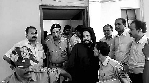 Rehman being produced in JMFC court amid tight security  at Salepur in Cuttack on Monday | Express