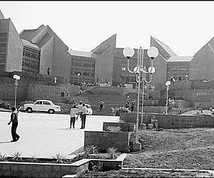 The main block at the Ezhimala Naval Academy.