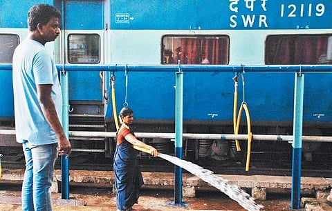Railways water use.