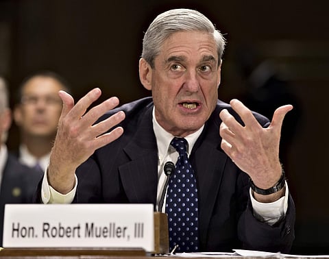 In this June 19, 2013, file photo, former FBI Director Robert Mueller testifies on Capitol Hill in Washington.  | AP