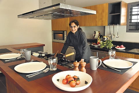 Keeping authenticity in mind but bringing in her own flavours with the right blend of ingredients to enhance the taste in the finer nuances of cooking is what makes Madhulika Sunderam’s expertise special at Chef’s Table.  “What we serve here is not served
