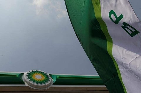 A BP logo is seen at a new petrol station on the outskirts of Mexico City. (File Photo | Reuters)