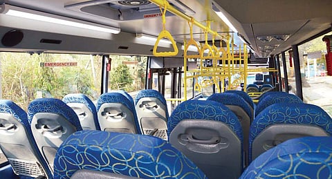 The new BMTC buses have facilities and will therefore be used for chartered services