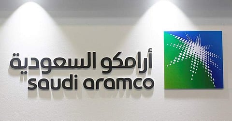 Logo of Saudi Aramco is seen at the 20th Middle East Oil & Gas Show and Conference (MOES 2017) in Manama, Bahrain, March 7, 2017. (File|Reuters)