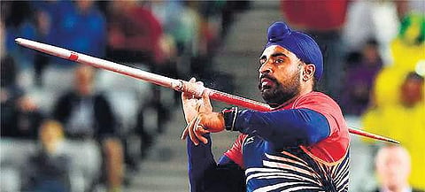Davinder Singh hurled the spear to 84.57m to win Indian Grand Prix gold on Sunday