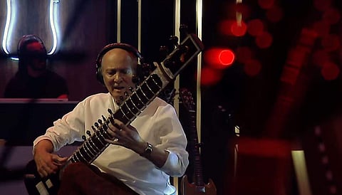 Pakistani sitarist Ustad Raees Khan. (Photo|YouTube/CokeStudio)