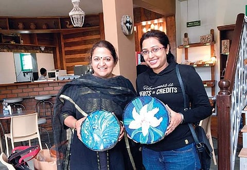 Nidhi Aggarwal (L) with a participant