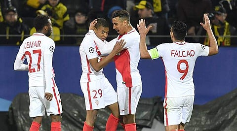 Monaco won the French title with an eight-point lead over PSG after scoring 107 league goals in a campaign. | AP