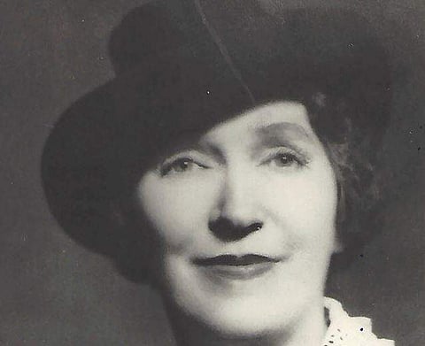 In this 1940s family photo courtesy of Betsy Hillerman Roddy and Barbara Hillerman Lieske shows Sonora Smart Dodd, founder of Father's Day in Spokane, Wash. Father's Day, which has since become an international celebration, was created by Dodd to honor, a