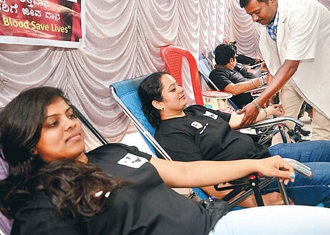 The camp saw as much as 166 units of blood being collected   Pushkar V