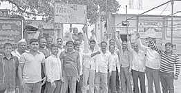 Farmers in Shivade village protest against Samruddhi Corridor.