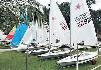 Boats at the venue