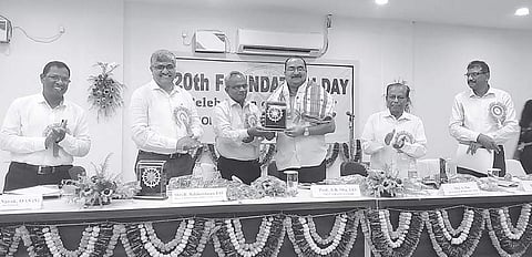 NOU in Mayurbhanj district on Thursday conferred ‘Bhumiputra’ award on four personalities for their outstanding contributions in the field of art, culture, literature and environment on the occasion of its 20th foundation day
