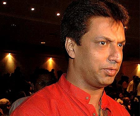Director Madhur Bhandarkar cancelled the event after the Congress workers gathered at his proposed press meet venue to lodge their protest against the alleged defamatory content of the movie