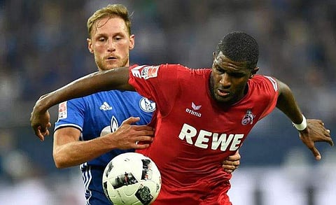 Anthony Modeste (R) sealed a move from FC Cologne to China on a two-year loan. (File | AP)