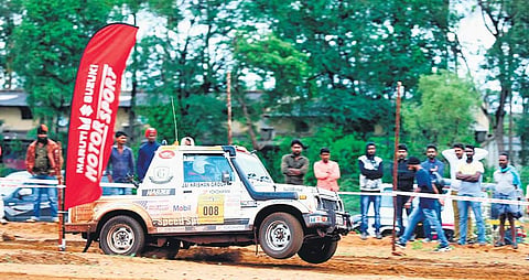 Action from second day of the Dakshin Dare rally