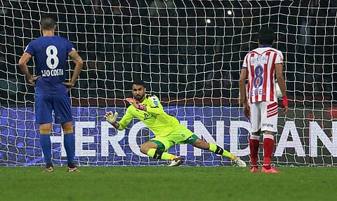 Amrinder Singh (C) was instrumental in Mumbai City FC's impressive performances last season, taking the club into the semi- finals. (Photo: Mumbai City FC)